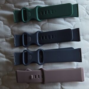Set of Four Silicone Watch Bands